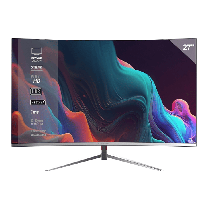 Mars Gaming MV-27C Monitor Curvo de 27