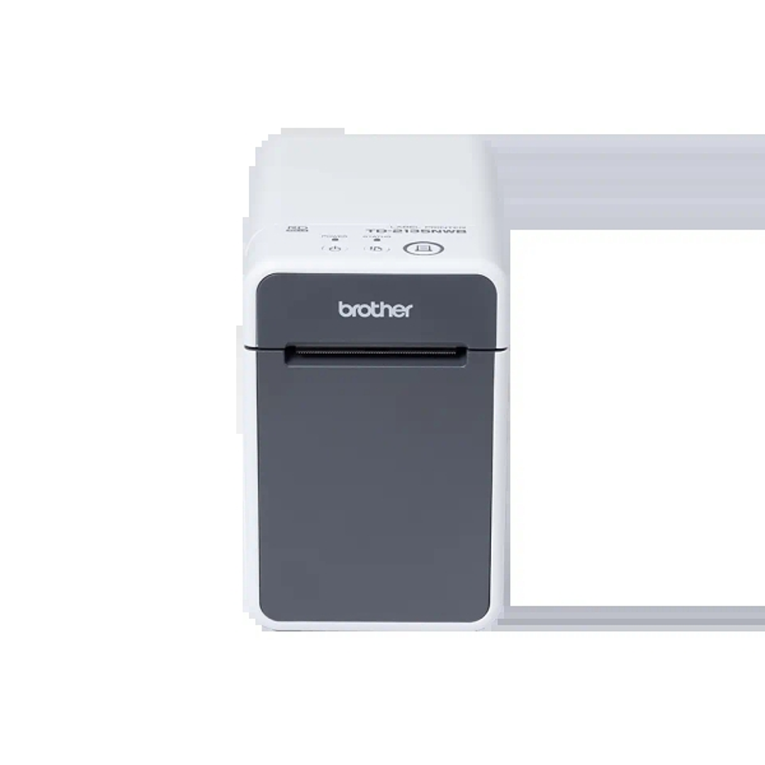 Brother TD2135NWB Impresora Termica de Etiquetas WiFi, USB, LAN - Resolucion 300ppp - Velocidad 152,4mms - Color Blanco/Gris 1
