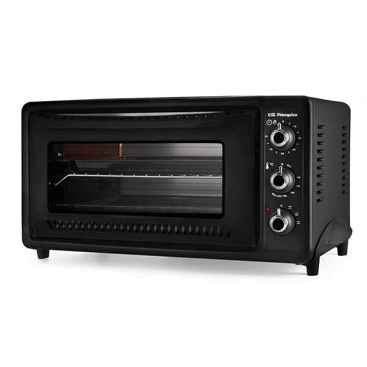 Orbegozo HO 392 Horno Electrico de Sobremesa - Tecnologia para Cocinar Rapido y Limpio - Temporizador hasta 90 Minutos - Capacidad 39L - Negro Rustico 1