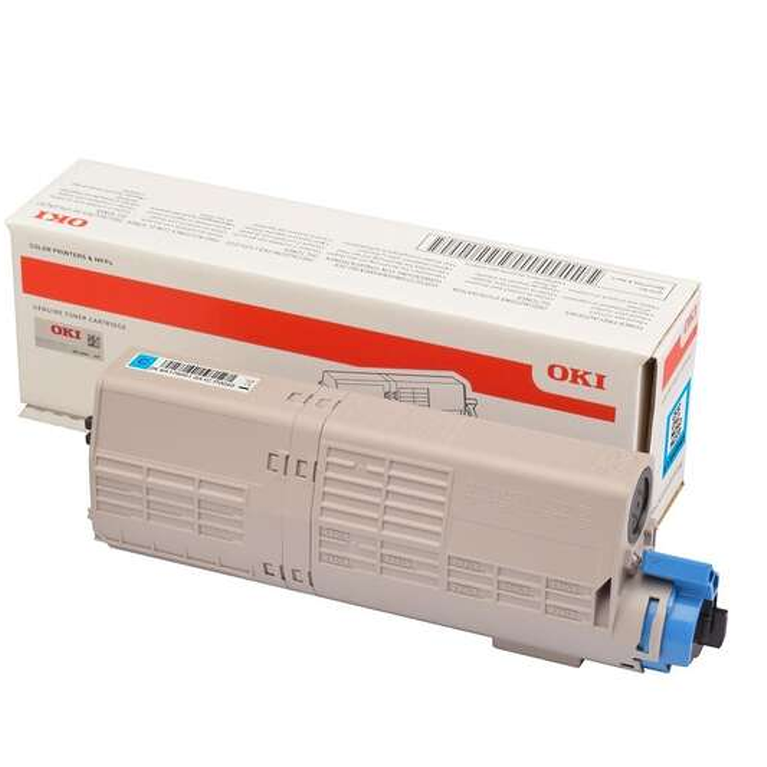 OKI C532DN/C542DN/MC573DN/MC563DN Cyan Cartucho de Toner Original - 46490403 1