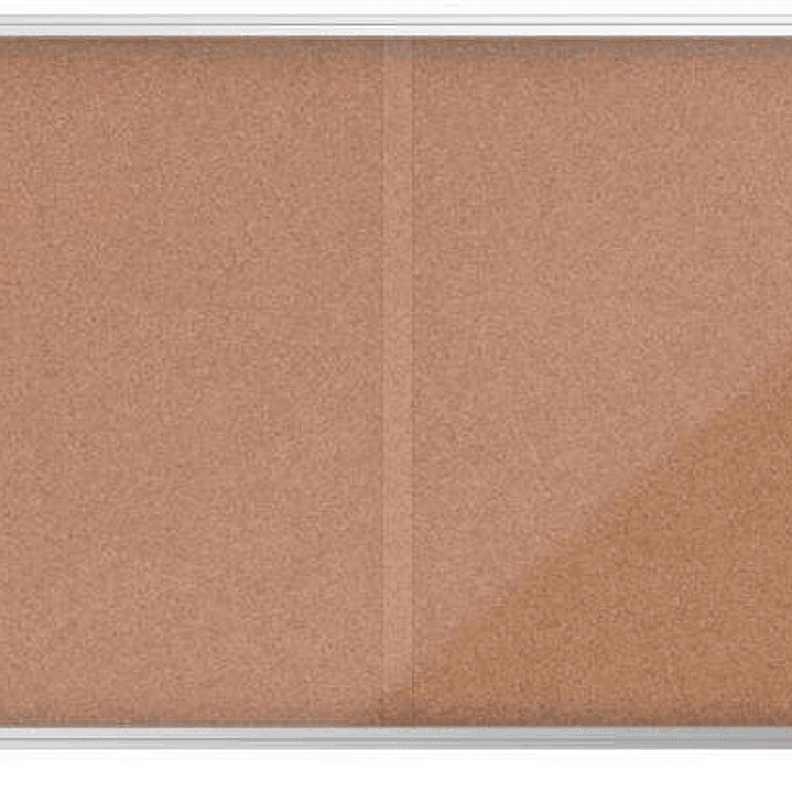 Nobo Premium Plus Vitrina de Puerta Corredera con Fondo de Corcho 27xa4 - Seguridad y Elegancia - Natural 1