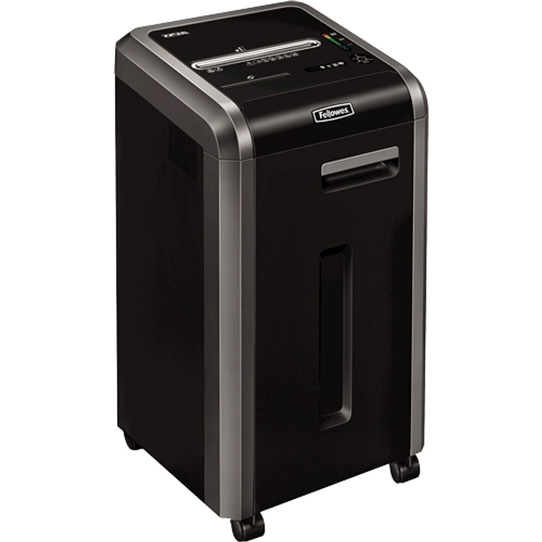 Fellowes 225Mi Destructora de Papel Manual Corte en Microparticulas P-5 - Destruye hasta 18 Hojas - Capacidad de la Papelera 60L - Color Negro 1