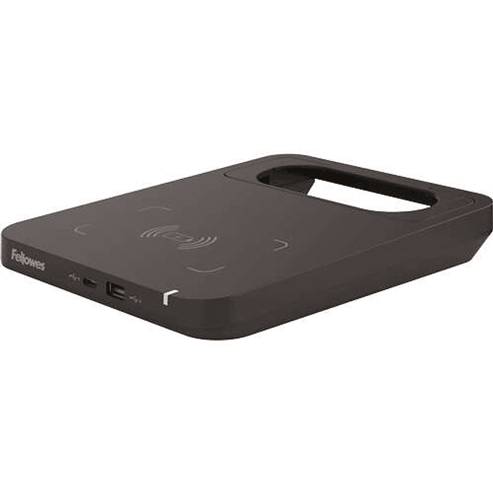 Fellowes Tallo Cargador Inalambrico - 2 Puertos USB - Carga Rapida - Color Negro 1