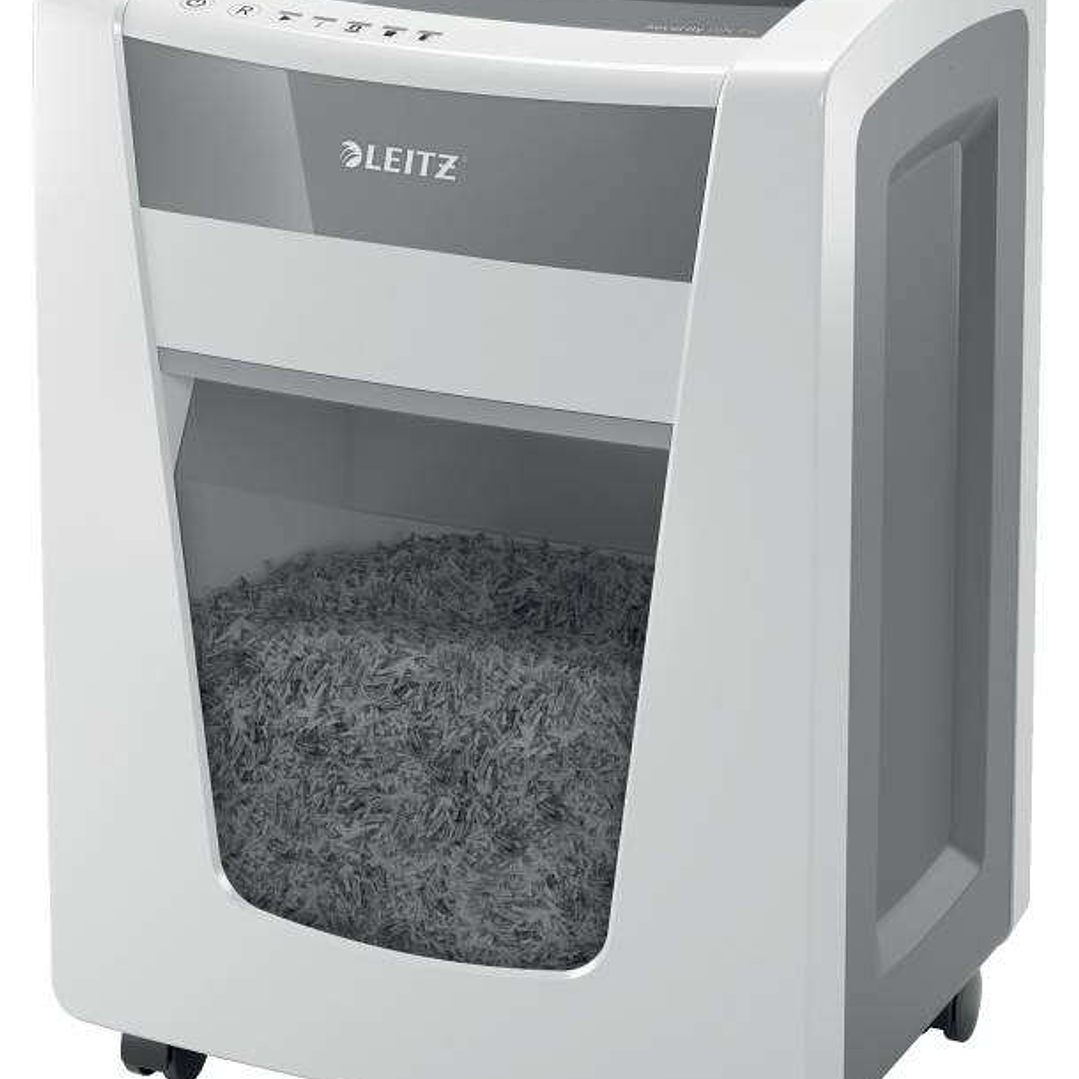Leitz IQ Office PRO P6+ Destructora de Papel Manual  Micro Corte P-6 - Destruye 5 Hojas - Funcionamiento Ininterrumpido de 240m - Color Blanco 1