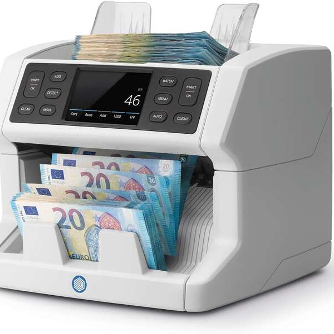 Safescan 2850 Contadora Automatica de Billetes - Deteccion Billetes Falsos en 3 Puntos - Pantalla Tactil y Menu Multilingüe - Notificaciones y Panel S 1