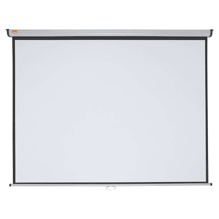 Nobo Pantalla Proyeccion Pared 2000x1513mm Blanca Mate 4:3 - Montaje en Pared o Techo - Carcasa Protectora - Alta Calidad de Proyeccion - Color Blanco 1