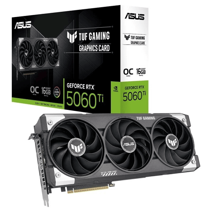 Asus GeForce RTX 5060 Ti TUF Gaming OC Tarjeta Grafica 16GB GDDR7 Reflex 2 RTX AI DLSS4 1