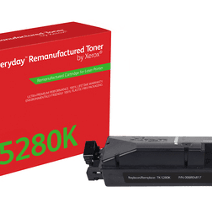 Xerox Everyday Kyocera TK5280 Negro Cartucho de Toner Remanufacturado - Reemplaza 1T02TW0NL0/TK5280K 1