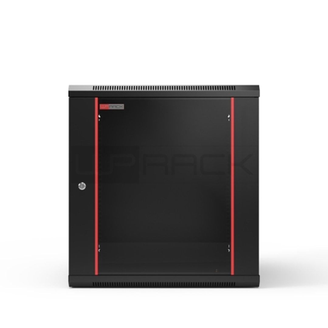WP RWB-15606-B Armario Mural 15U - Puerta de Cristal - Cerradura de Seguridad - 600x600x770mm - Color Negro 1