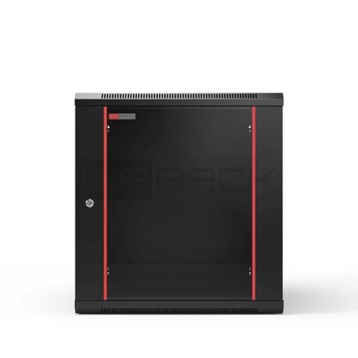 WP RWB-15606-B Armario Mural 15U - Puerta de Cristal - Cerradura de Seguridad - 600x600x770mm - Color Negro 1