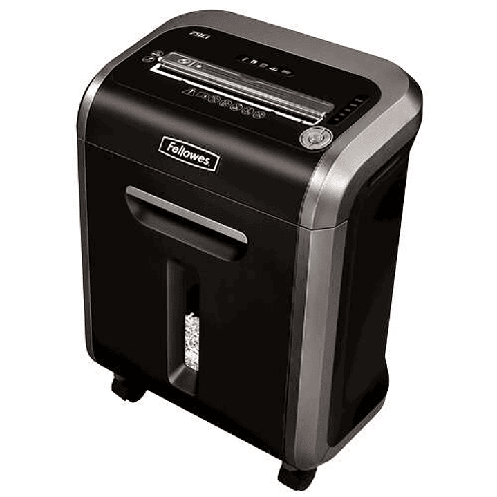 Fellowes 79Ci Destructora de Papel Manual Corte en Particulas P-4 - Destruye hasta 16 Hojas - Capacidad de la Papelera 23L - Color Negro 1