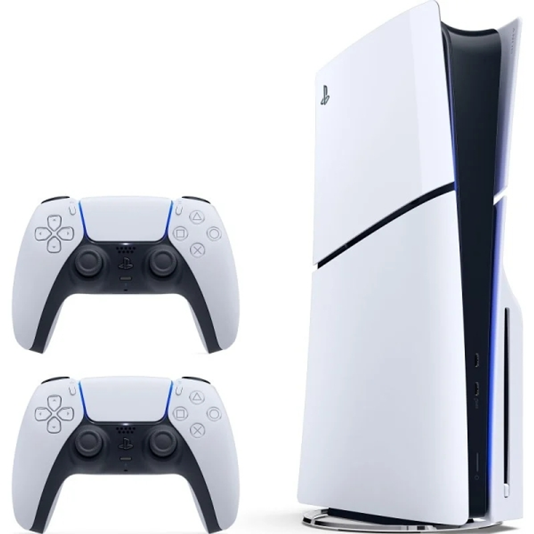 Sony PS5 Consola PlayStation 5 Slim Chasis D 1TB con 2 Mandos Inalambricos DualSense® 1