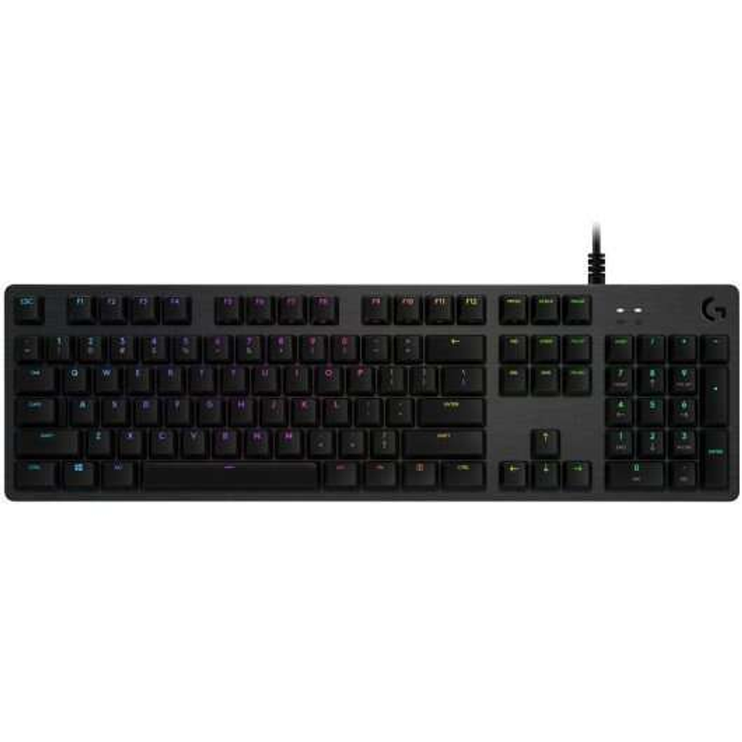 Logitech G512 Teclado Mecanico Gaming USB - Teclas Mecanicas GX Brown - Iluminacion RGB Lightsync - Superficies de Metal - Cable de 1.80cm - Color Neg 1