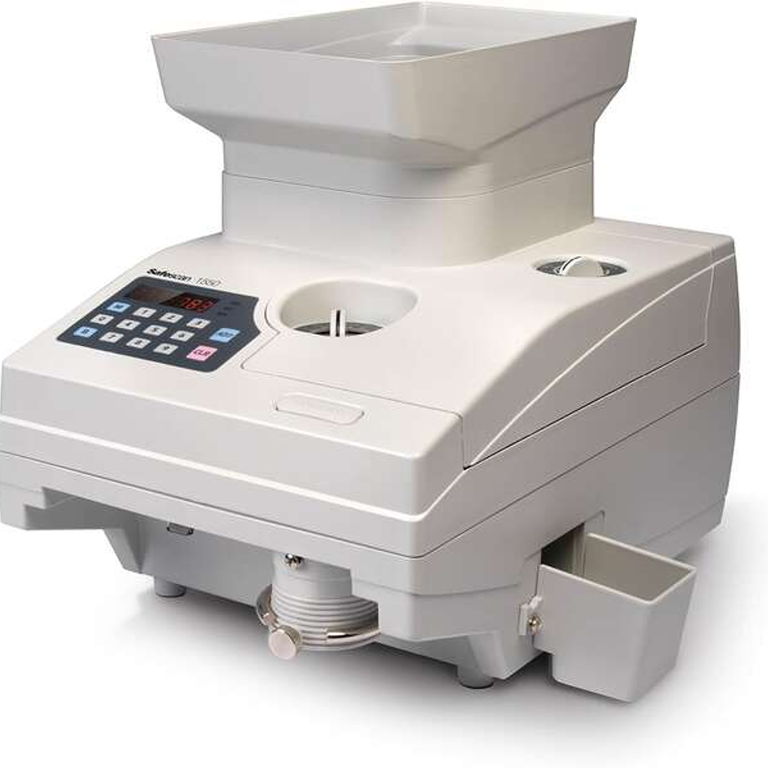 Safescan 1550 Contadora de Monedas - Alta Capacidad - Pantalla LCD de Facil Lectura - Velocidad de Conteo Rapida 1
