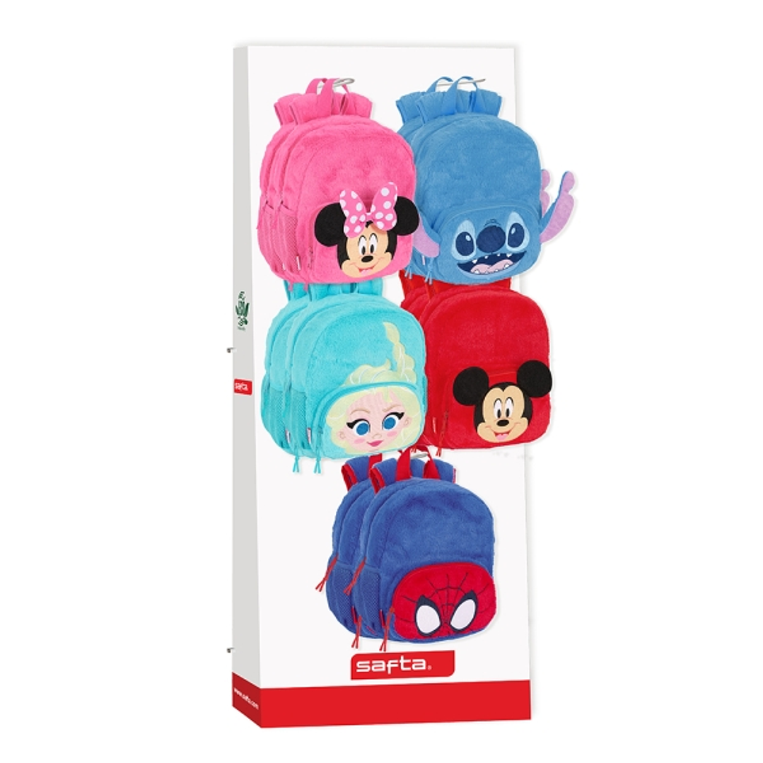 Safta Expositor con 10 Ganchos para Mochilas - Carton Reciclado - Facil de Montar - Material Ecologico - 650x280x1580mm - Colores Surtidos 1