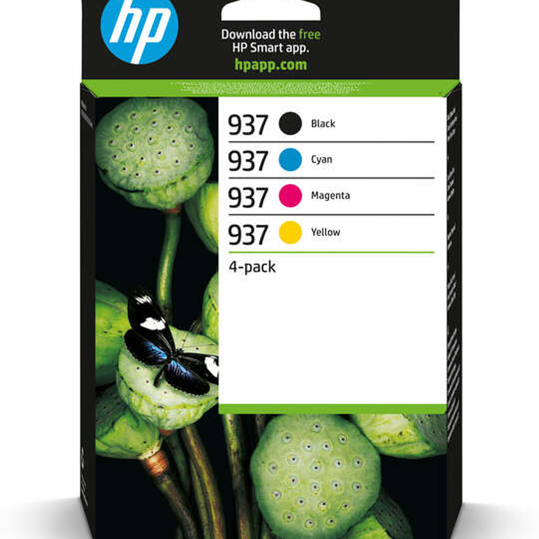 HP 937 Pack de 4 Cartuchos de Tinta Originales - 6C400NE 1