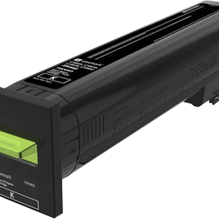 Lexmark CS820/CX820/CX825/CX860 Negro Cartucho de Toner Original - 72K20K0/72K20KE 1