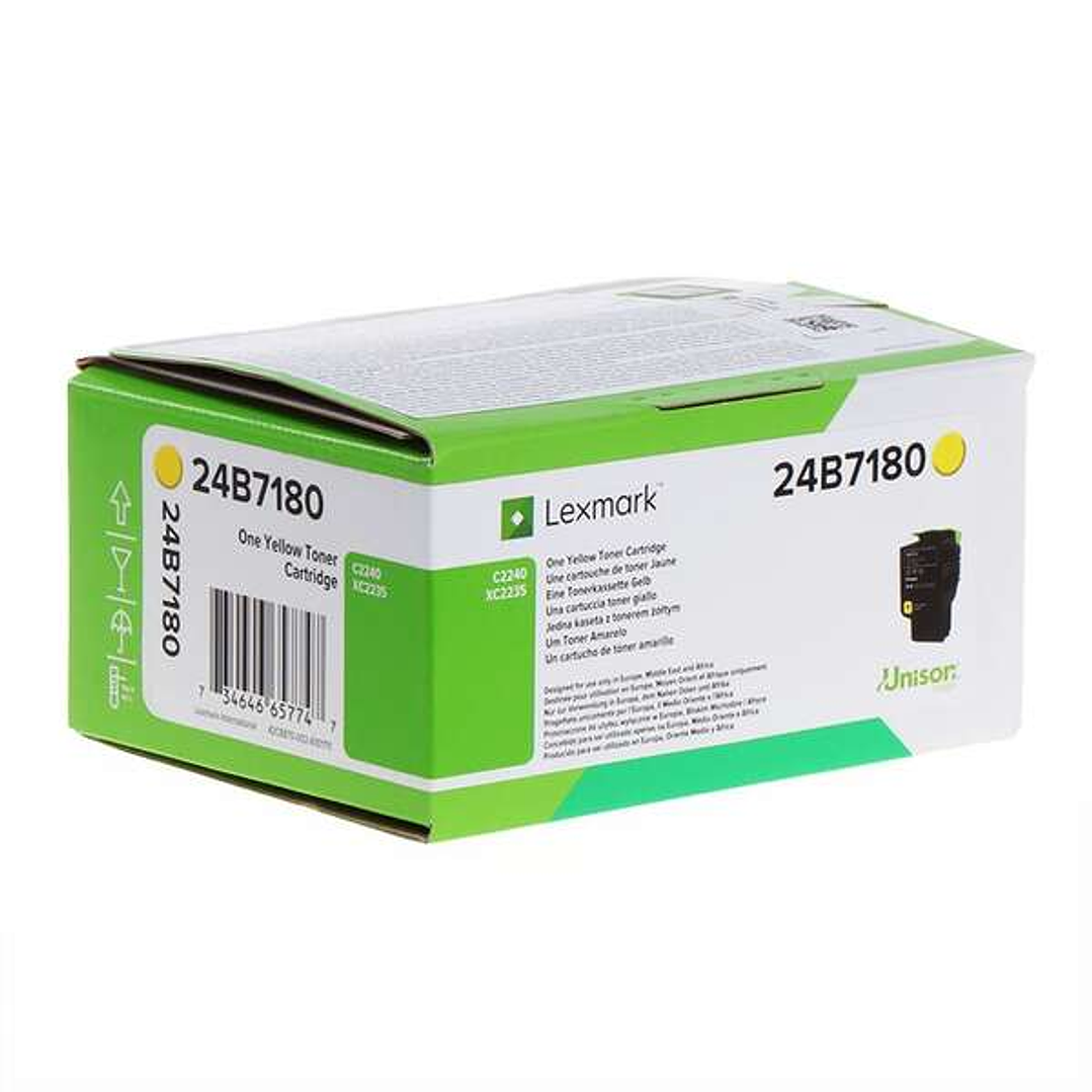 Lexmark C2240/XC2235 Amarillo Cartucho de Toner Original - 24B7180 1