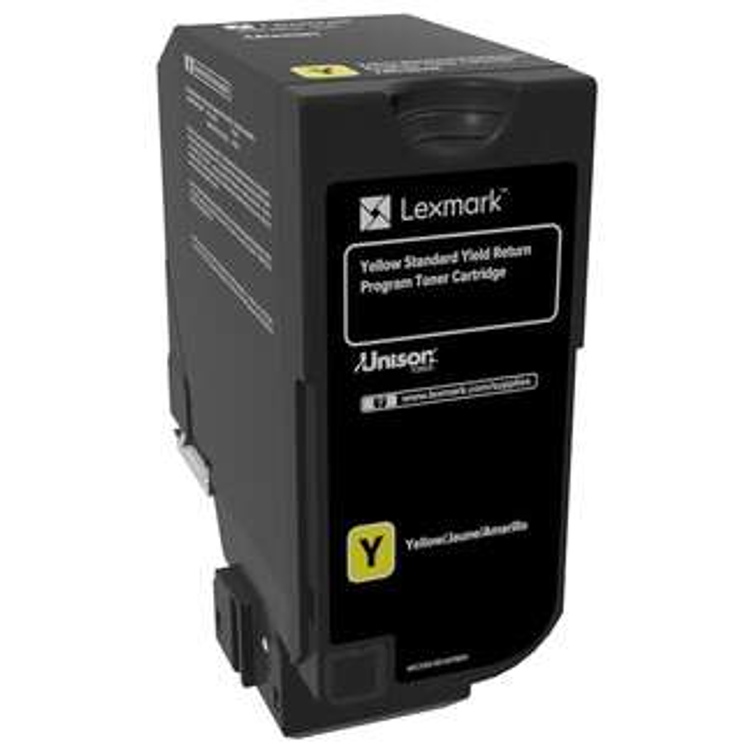 Lexmark CS720/CS725/CX725 Amarillo Cartucho de Toner Original - 74C2SY0 1