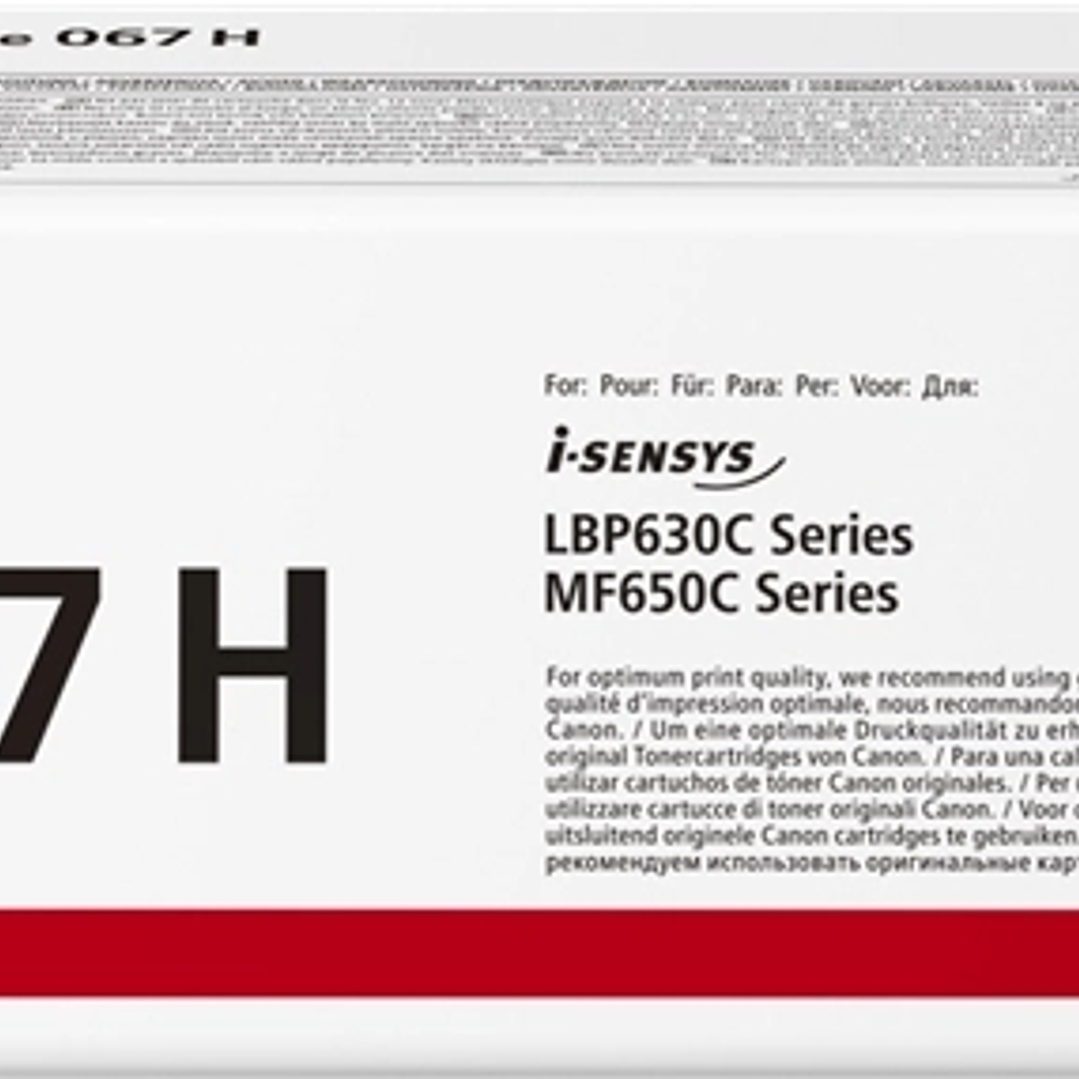 Canon 067H Negro Cartucho de Toner Original - 5106C002 1