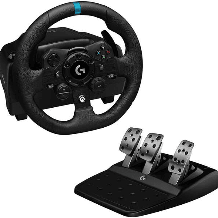 Logitech G923 Trueforce Juego de Volante y Pedales de Carreras Compatible con Xbox Series X/S, Xbox One y PC - LEDS Indicador RPM - Giro 900º - Efecto 1