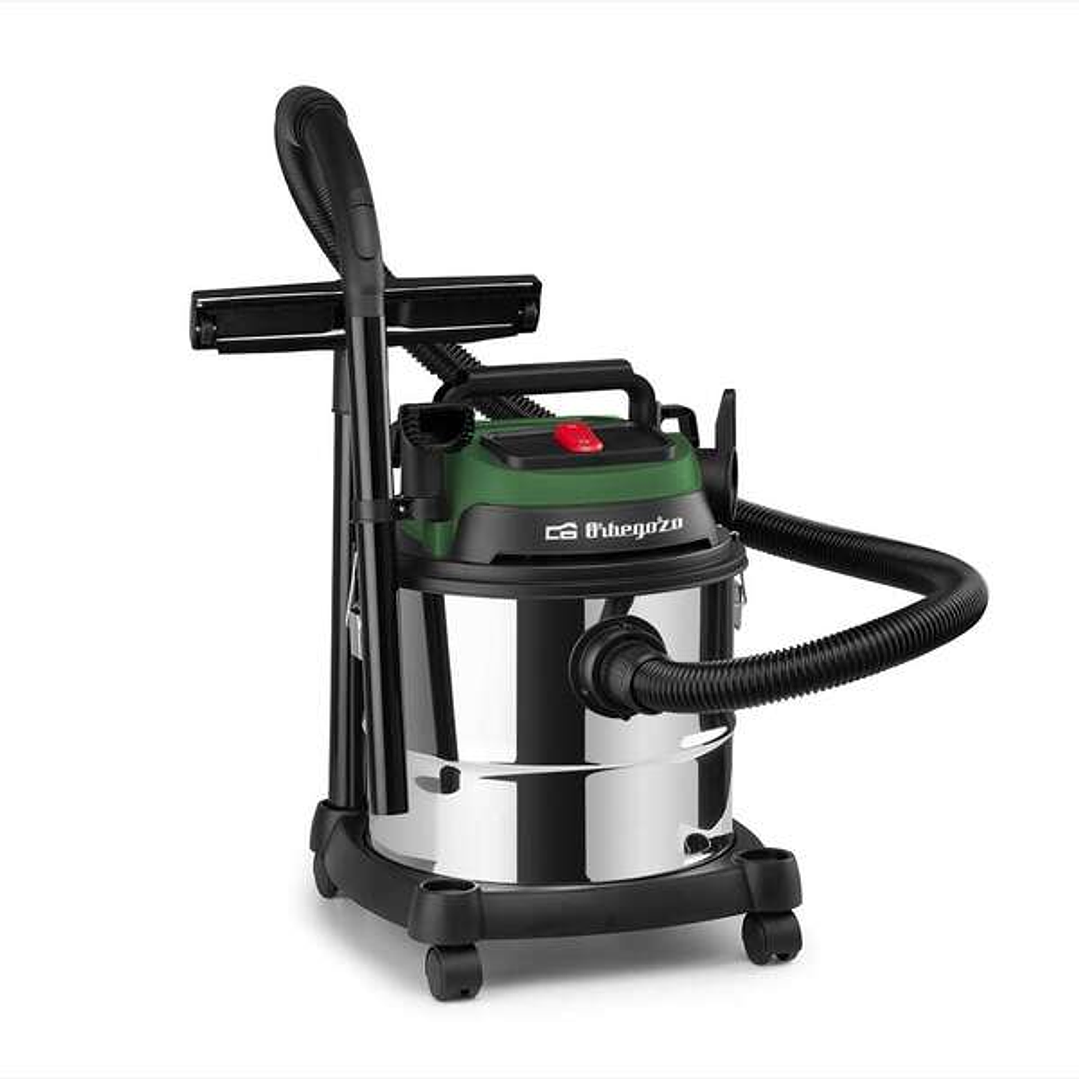 Orbegozo APS 1400 Aspirador Potente y Eficiente - Potencia de 1380W - Doble Filtrado Hepa - Deposito Metalico de 20L - Funcion Soplador - Accesorios C 1