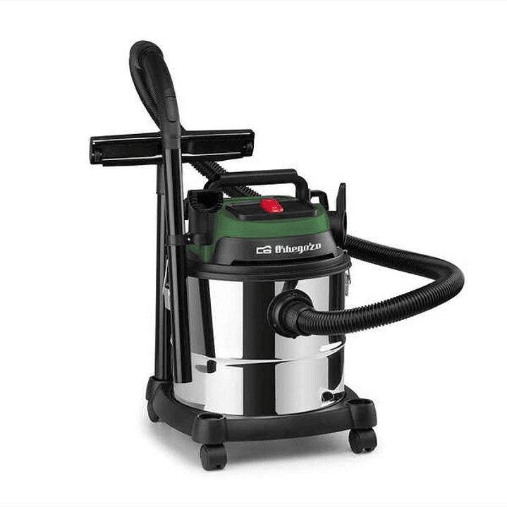 Orbegozo APS 1400 Aspirador Potente y Eficiente - Potencia de 1380W - Doble Filtrado Hepa - Deposito Metalico de 20L - Funcion Soplador - Accesorios C 1