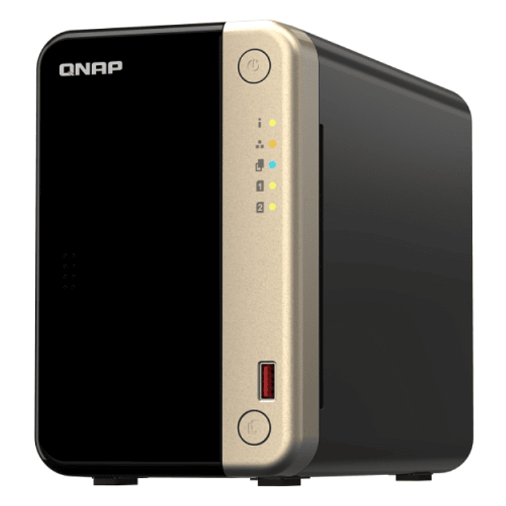 QNAP TS-264-8G NAS Torre Procesador Intel Celeron N4505 - Memoria 8GB - 2 Bahias 2.5