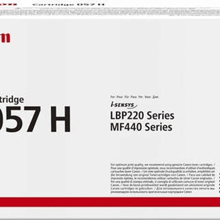 Canon 057H Negro Cartucho de Toner Original - 3010C002/3010C004 1