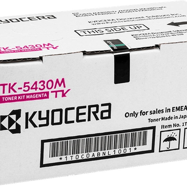 Kyocera TK5430 Magenta Cartucho de Toner Original - 1T0C0ABNL1/TK5430M 1