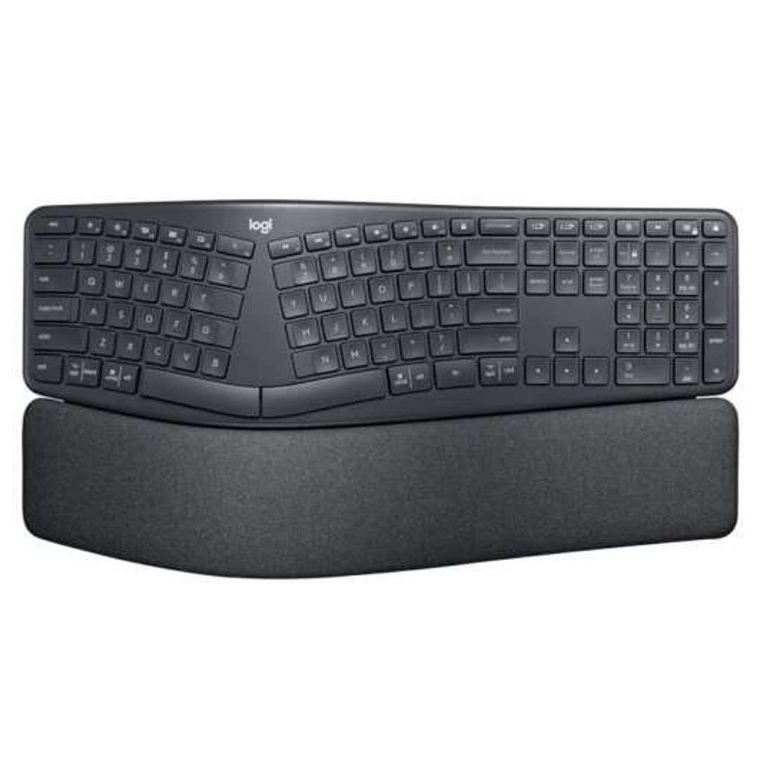 Logitech Ergo K860 Teclado Bluetooth Inalambrico USB - Ergonomico - Reposamuñecas - Color Negro 1