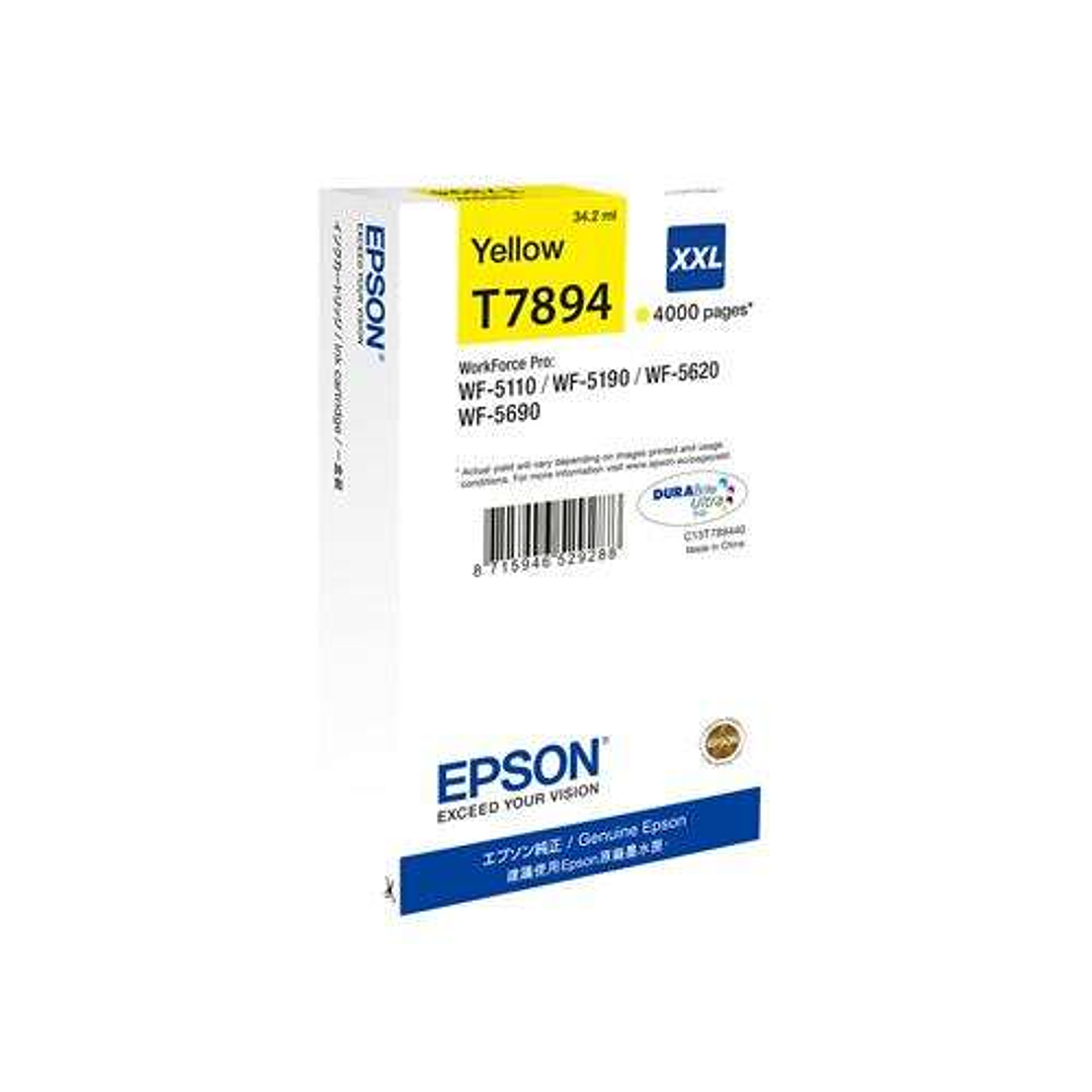 Epson T7894 Amarillo Cartucho de Tinta Original - C13T789440 1
