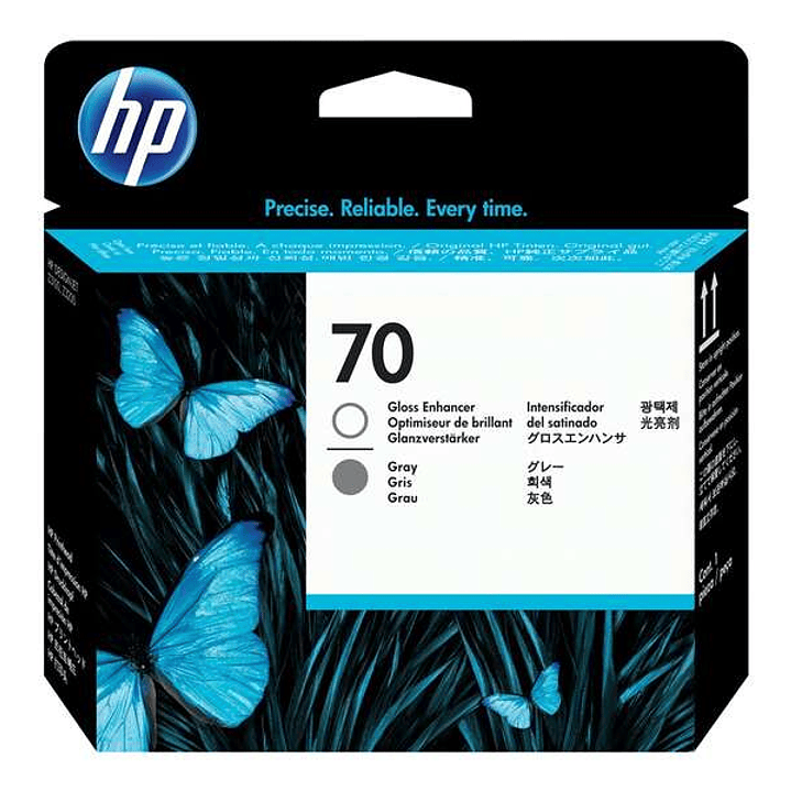 HP 70 Gris/Optimizador de Brillo Cabezal de Impresion Original - C9410A 1