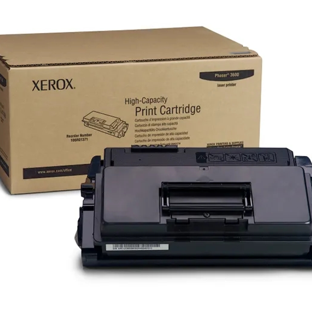 Xerox Phaser 3600 Negro Cartucho de Toner Original - 106R01371 1