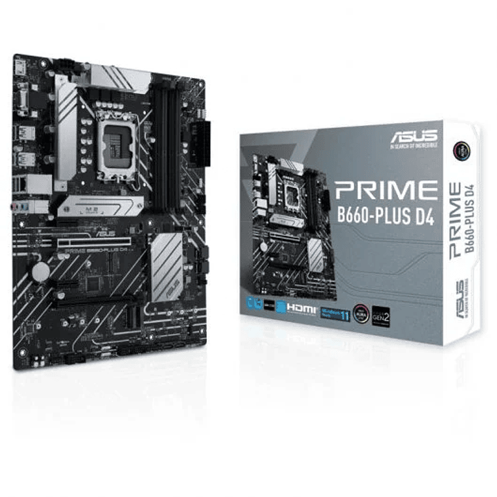 Asus Prime B660-PLUS D4 Placa Base Intel 1700 4x DDR4 - HDMI, M.2, PCIe4.0, 4x Sata III, USB 3.2, ATX 1