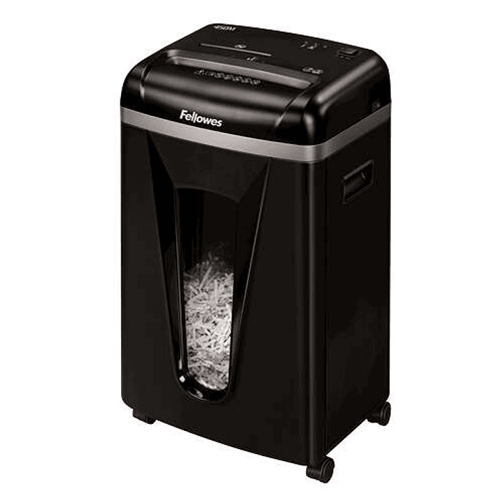 Fellowes 450M Destructora de Papel Manual Microcorte P-5 - Destruye hasta 9 Hojas - Papelera de 22L - Color Negro 1