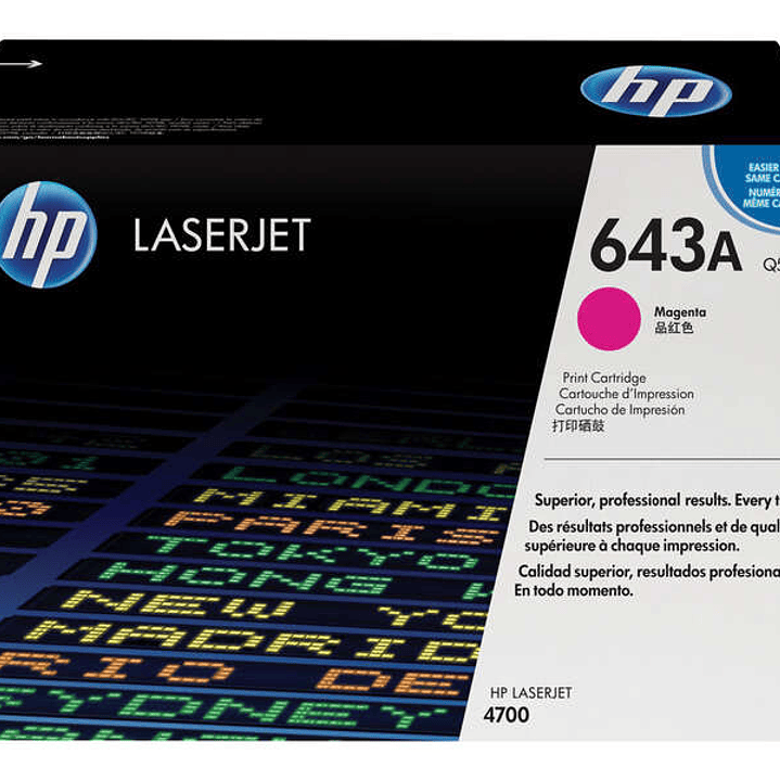 HP Q5953A Magenta Cartucho de Toner Original - 643A 1