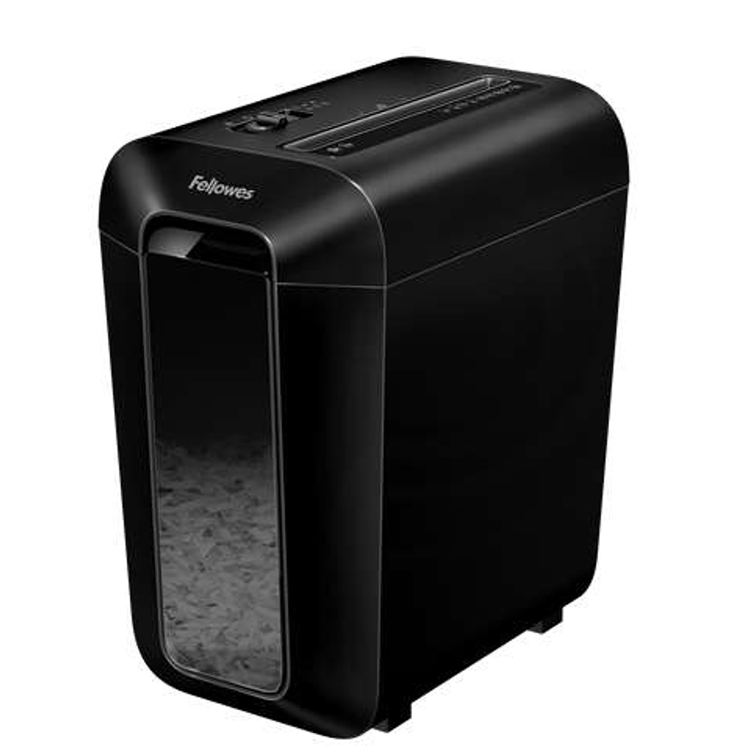Fellowes LX65 Destructora de Papel Manual Corte en Particulas P-4 - Destruye hasta 10 Hojas - Papelera de 22L - Color Negro 1