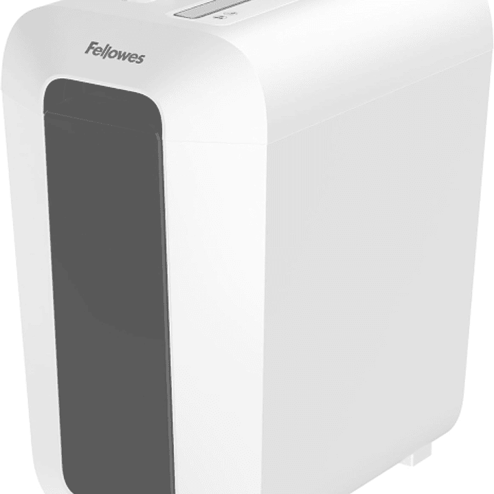 Fellowes LX65 Destructora de Papel Manual Corte en Particulas P-4 - Destruye hasta 10 Hojas - Papelera de 22L - Color Blanco 1