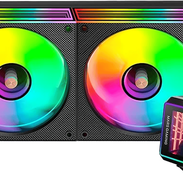 Mars Gaming ML-VISIONII240 Kit de Refrigeracion Liquida - Potencia 500W - Pantalla IPS 2.8