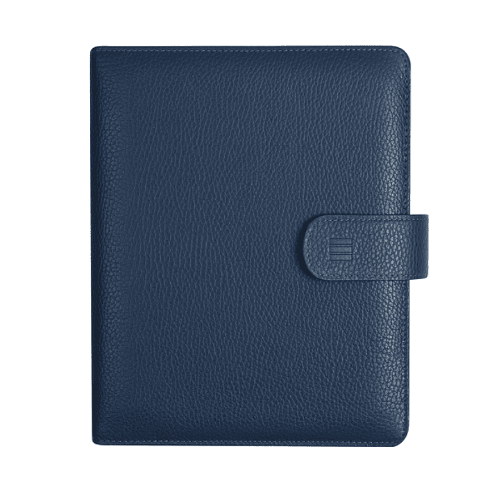 Finocam Open Piel Andrea Agenda Organizador - Formato 1000 - 205x43x249mm - 1 Dia por Pagina - Color Azul 1
