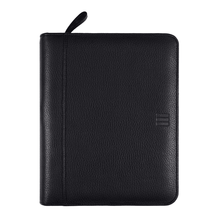 Finocam Open Piel Andrea Agenda Organizador - Anual 2026 - Cierre de Cremallera - Formato 1000 - 224x45x270mm - Semana Vista en Vertical - Color Negro 1