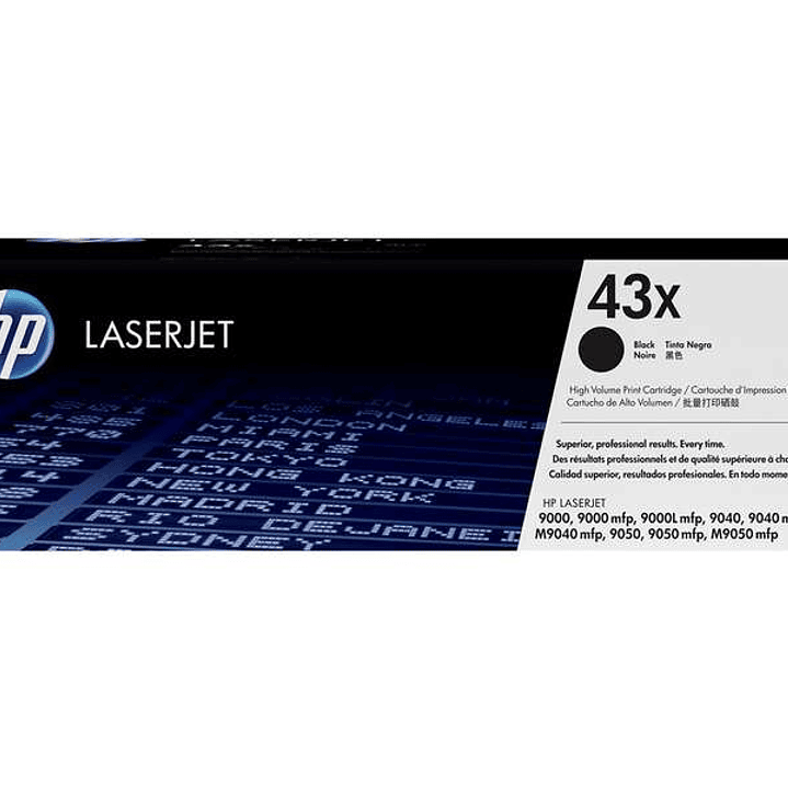 HP C8543X Negro Cartucho de Toner Original - 43X 1