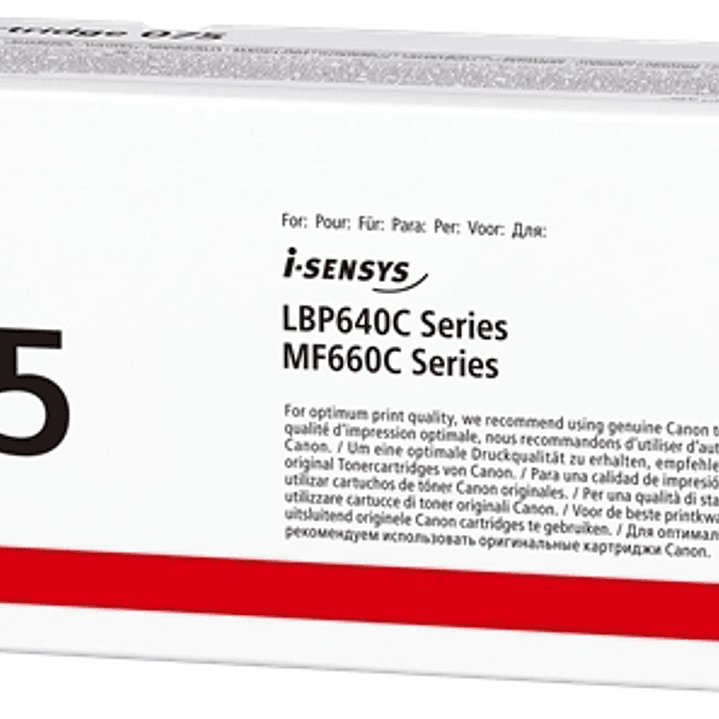 Canon 075 Amarillo Cartucho de Toner Original - 6362C002 1