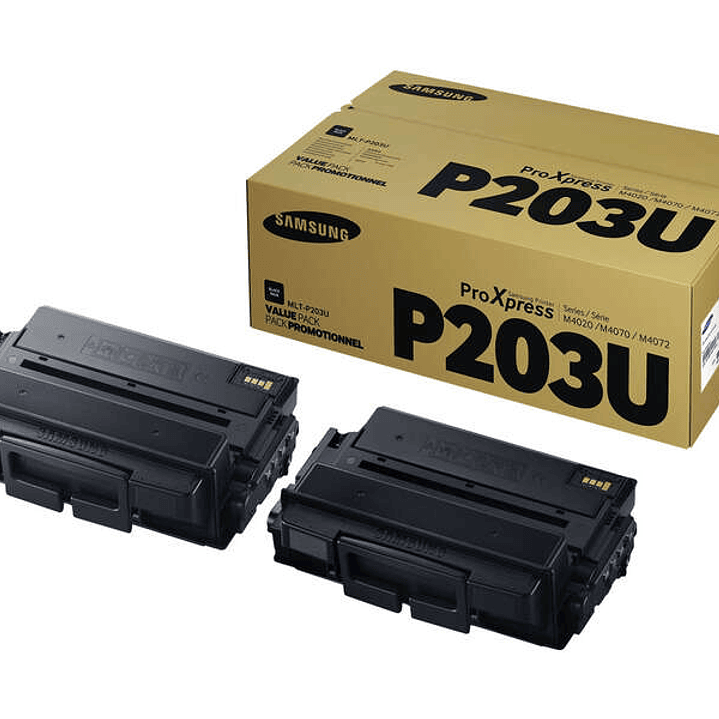 Samsung MLT-P203U Negro Pack de 2 Cartuchos de Toner Originales - SV123A 1