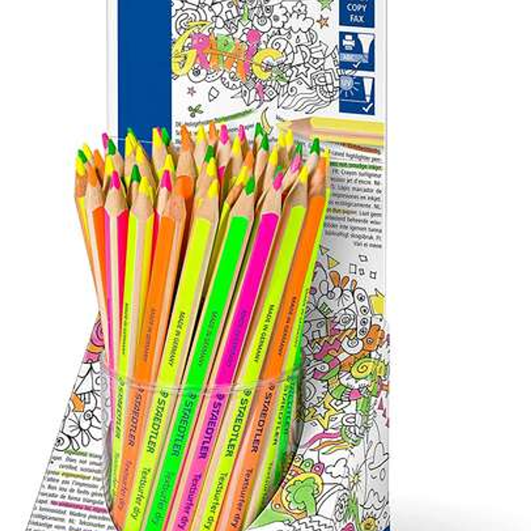 Staedtler Textsurfer Dry 128 64 Expositor de 48 Lapices Marcadores de Colores - Diseño Ergonomico - Colores Surtidos 1