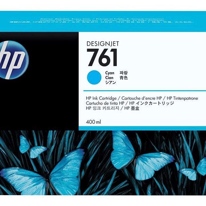 HP 761 Cyan Cartucho de Tinta Original - CM994A 1