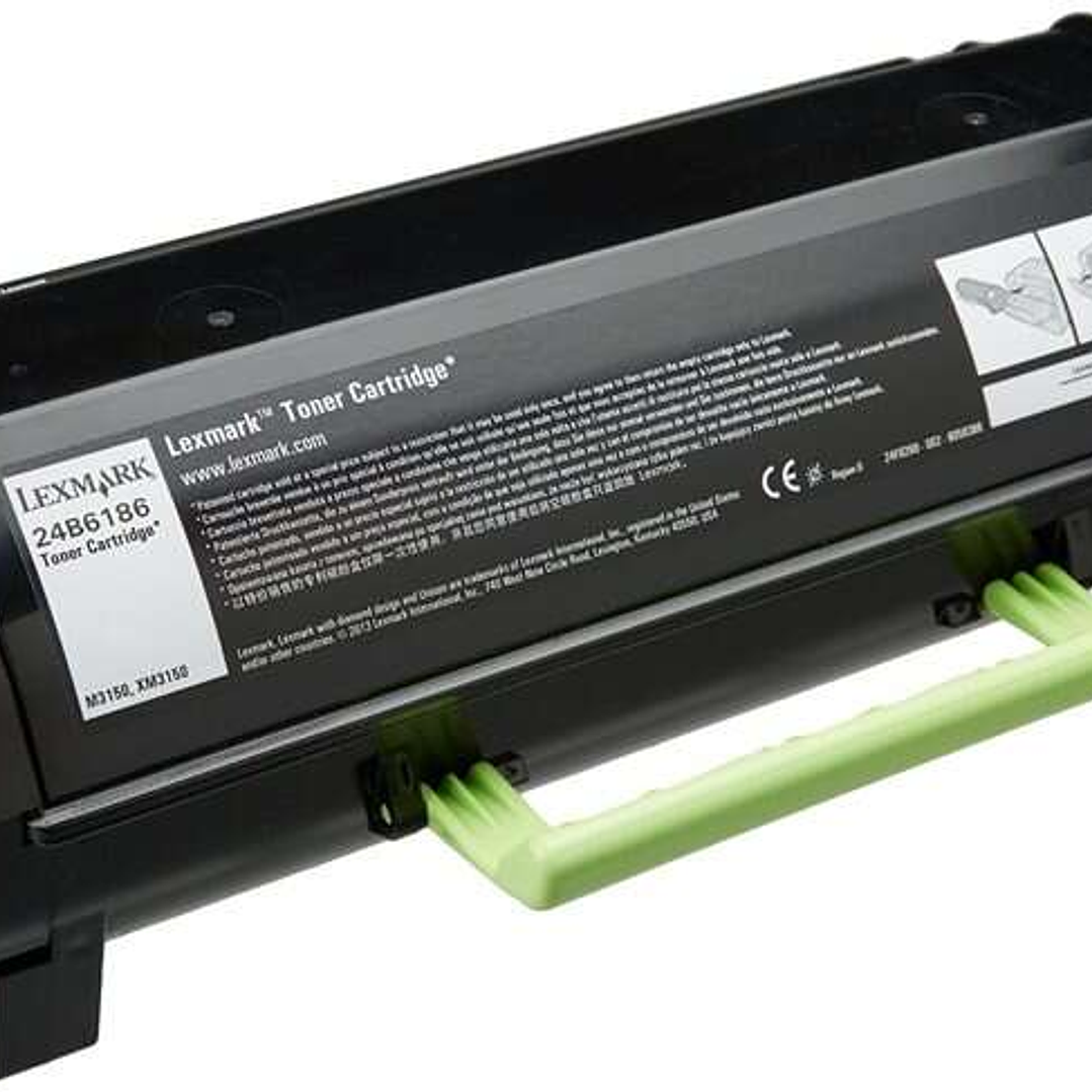 Lexmark M3150/XM3150 Negro Cartucho de Toner Original - 24B6186 1