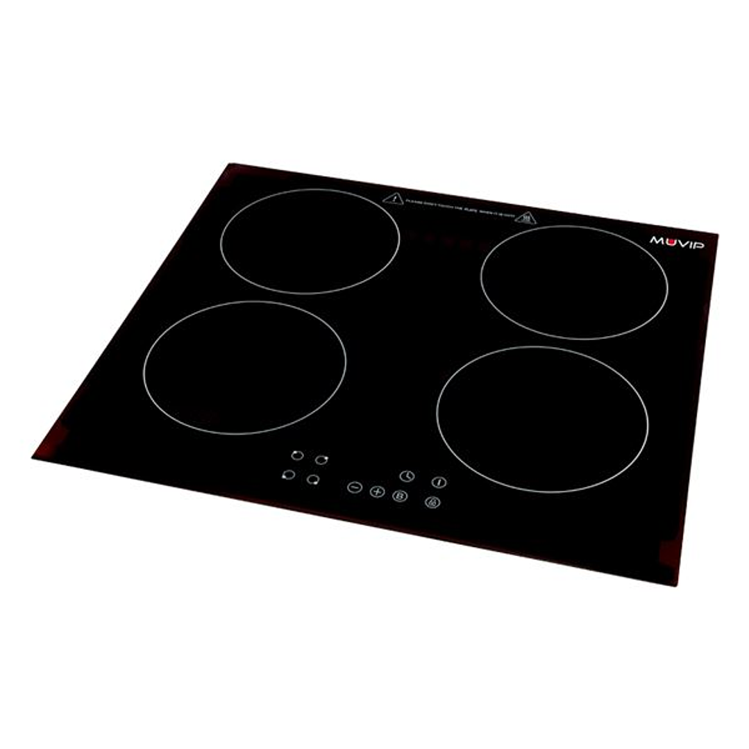 Muvip Cocina de Induccion Doble 7200W - 9 Niveles de Potencia - Apta para Encastrar o Sobremesa - Temporizador 1