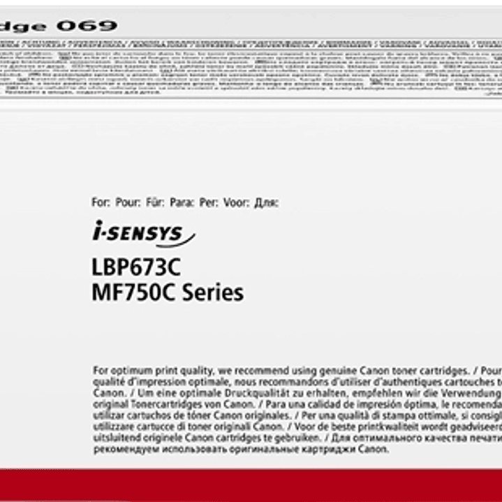 Canon 069 Amarillo Cartucho de Toner Original - 5091C002 1